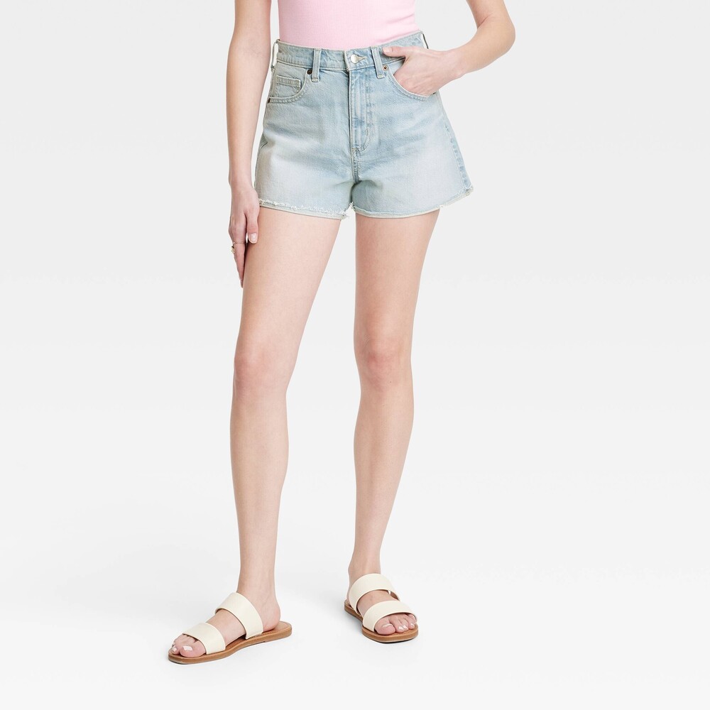 Universal Thread High-Rise 90's Cutoff Jean Shorts - Light Blue 6